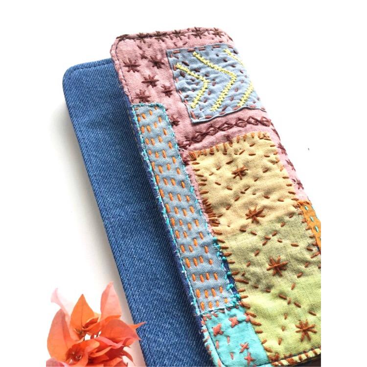 Mystique Magic Sashiko Denim Wallet