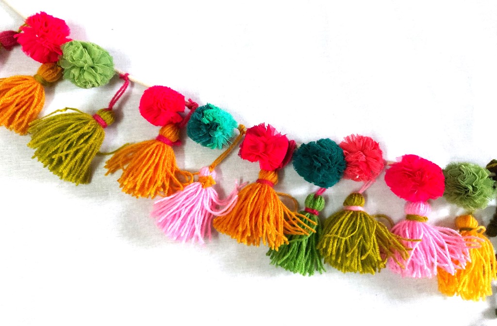 Upcycled Zero-Waste Birthday Party Streamer with Detachable Number Tags